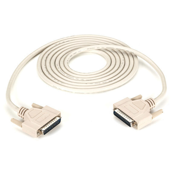 BC00706 - Black Box RS-232 SERIAL CABLE - SHIELDED PVC MOLDED DB25 MALE/MALE WITH THUMBSCREWS 10