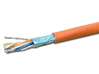 T2404L5ESH-OR - Weltron 1000FT ORANGE CAT5E SOLID SHIELDED CABLE