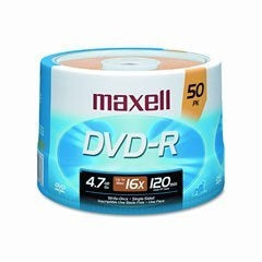 638011 - Maxell 50PK DVD-R 16X 4.7GB