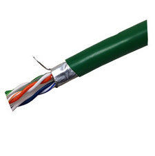 T2404L6SH-GN - Weltron 1000FT GREEN CAT6 550MHZ SOLID FTP CABLE