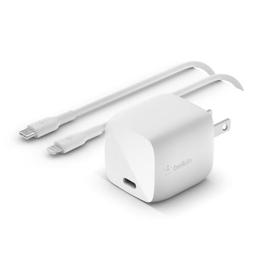 BOOST CHARGE 30W USB-C GAN WALL CHARGER + USB-C TO LIGHTNING CABLE