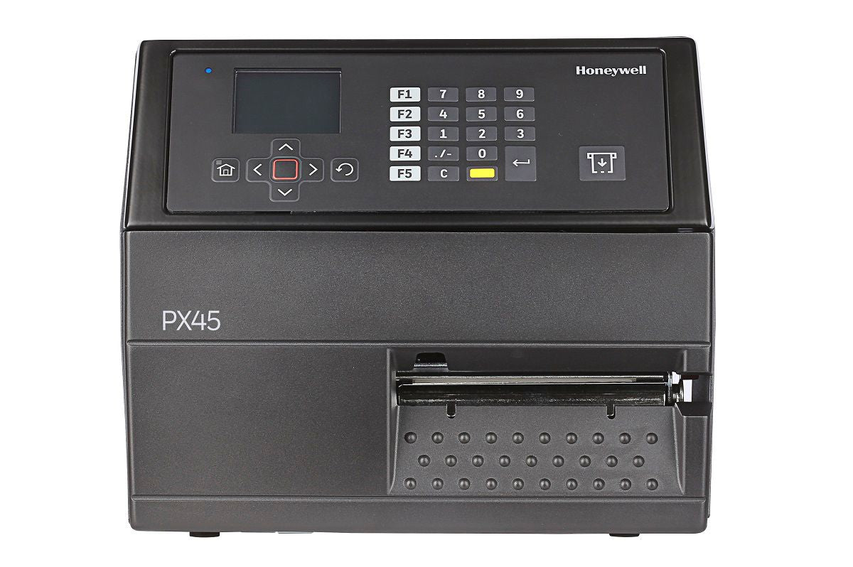 INTERMEC PX45 BARCODE LABEL PRINTERS, HONEYWELL, PX45A, ETHERNET, RS-232, REWIND