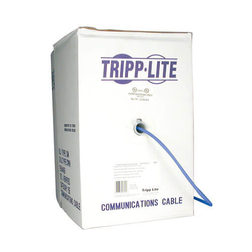 Tripp Lite N020-01K-BL networking cable Blue 12000" (304.8 m) Cat5e U/UTP (UTP)