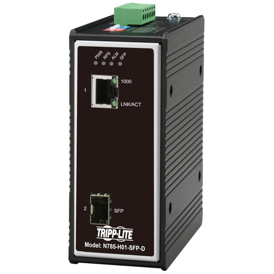 Tripp Lite N785-I01-SFP-D network media converter 1000 Mbit/s Multi-mode, Single-mode Black