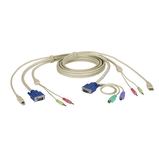 KVM CPU CABLE - DT PRO II SERIES, VGA, PS/2, AUDIO, 9-FT.