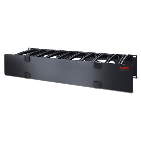 2U HORIZONTAL CABLE MANAGER, 6 FINGERS TOP AND BOTTOM