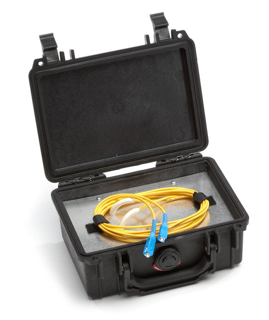 FIBER OPTIC LAUNCH BOX - OS2, SC, 500-M (1640-FT.), GSA, TAA