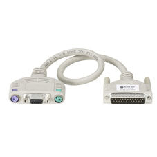 KVM USER CABLE, KEYBOARD/MONITOR/MOUSE CABLE WITH AUDIO - PS, PS/2 STANDARD, 1-F