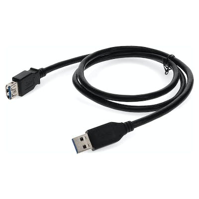 USB3EXTAA15-AO - AddOn Networks ADDON 15FT USB 3.0 (A) MALE TO FEMALE BLACK CABL