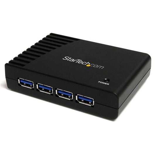 StarTech.com ST4300USB3 interface hub USB 3.2 Gen 1 (3.1 Gen 1) Type-B 5000 Mbit/s Black