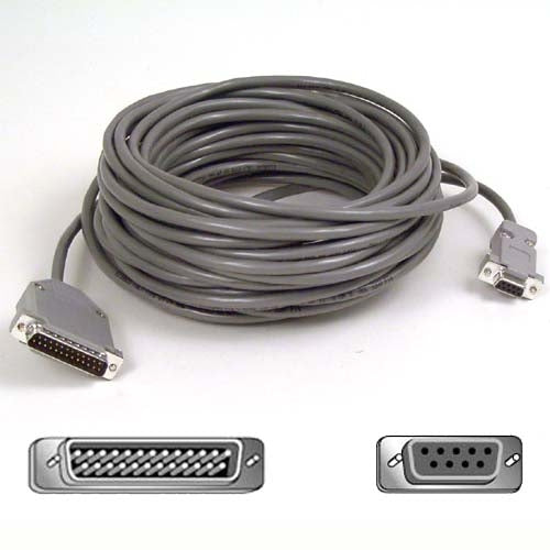 SERIAL CABLE - 9 PIN D-SUB (DB-9) - FEMALE - 25 PIN D-SUB (DB-25) - MALE - 50 FE