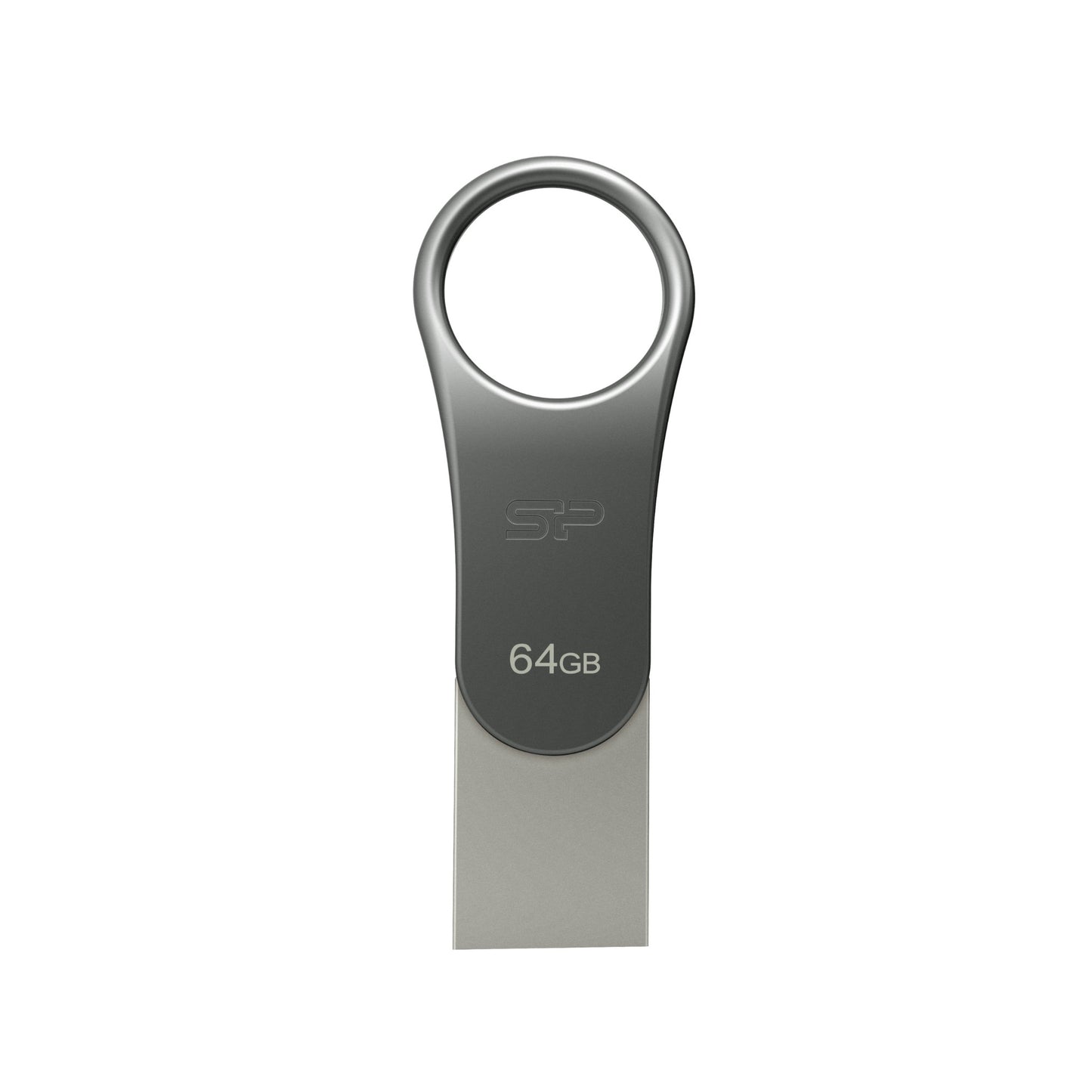 Silicon Power Mobile C80 USB flash drive 64 GB USB Type-A / USB Type-C 3.2 Gen 1 (3.1 Gen 1) Titanium