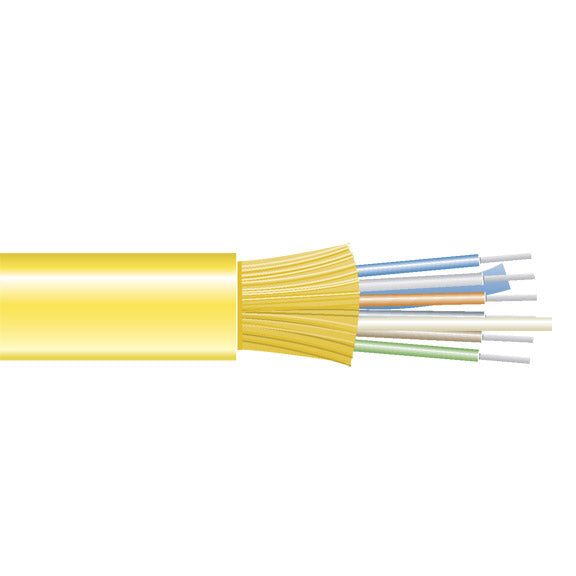 OS2 9/125 SINGLEMODE BULK FIBER OPTIC DISTRIBUTION CABLE - INDOOR, TIGHT-BUFFERE