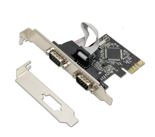 SD-PEX15022 - SYBA PCIE 2X PORT SERIAL DB9 CARD, MOSCHIP 99