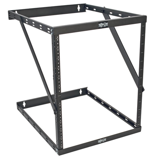 8U 12U 22U 2 POST OPEN FRAME RACK CABINET EXPANDABLE 23.5 INCH DEPTH WALL MOUNT