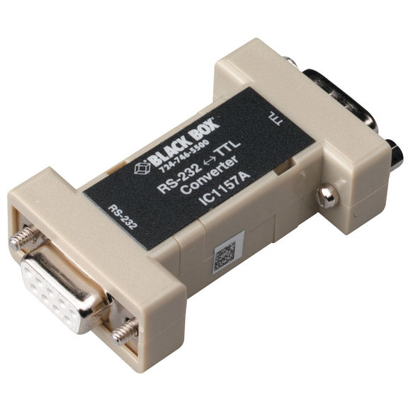 Black Box IC1157A serial converter/repeater/isolator RS-232 Beige,Black