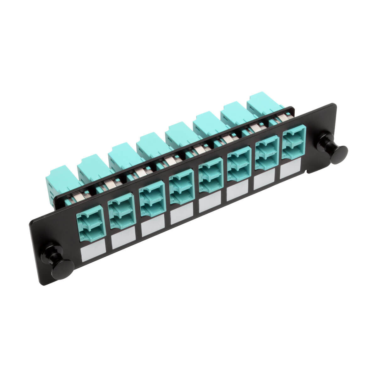 TOOLLESS PASS-THROUGH FIBER PATCH PANEL MMF/SMF 8 LC CONNECTORS