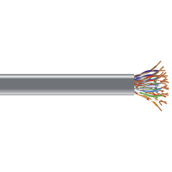 CAT3 TELCO BULK CABLE - SOLID, UNSHIELDED, PVC, 50-PIN, 500-FT. (152.4-M), GSA,