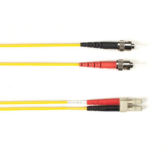 OM1 62.5/125 MULTIMODE FIBER OPTIC PATCH CABLE - LSZH, ST-LC, YELLOW, 15-M (49.2