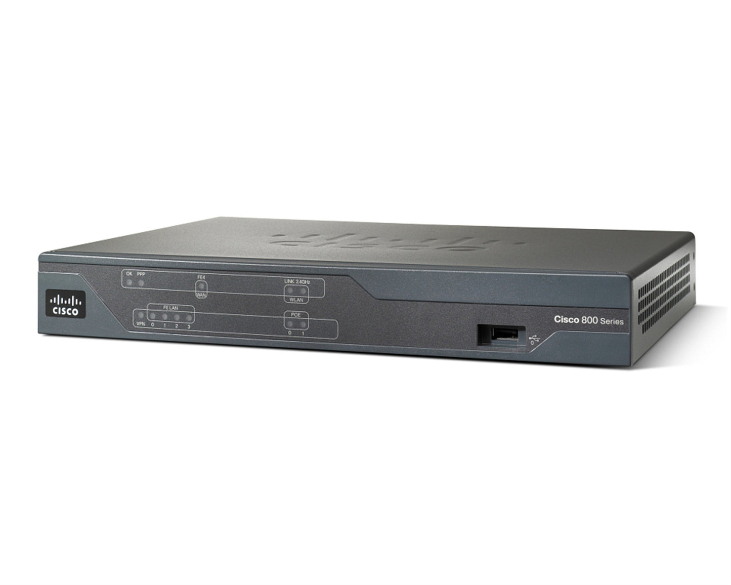 Cisco C886, Refurbished wired router Fast Ethernet Black