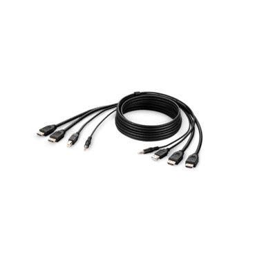 Belkin F1DN2CCBL-HH6T KVM cable Black 70.9" (1.8 m)