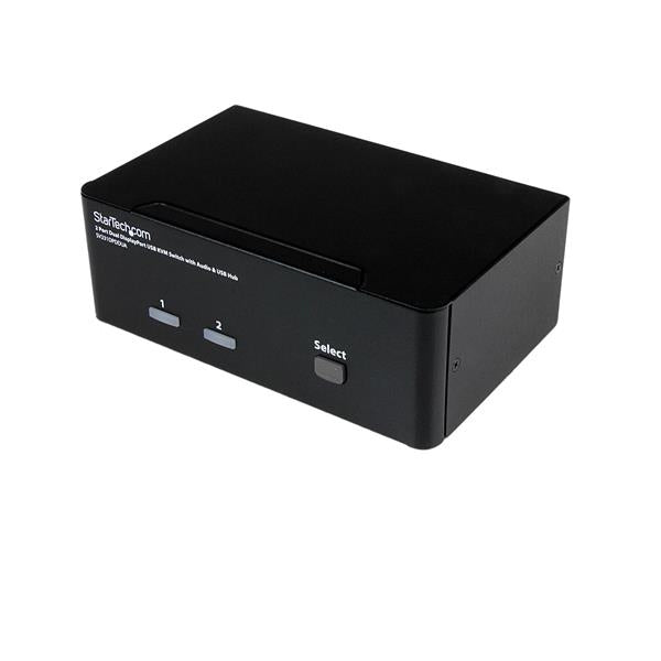 CONTROL 2 HIGH-RESOLUTION DUAL DISPLAYPORT COMPUTERS WITH A SINGLE CONSOLE - USB