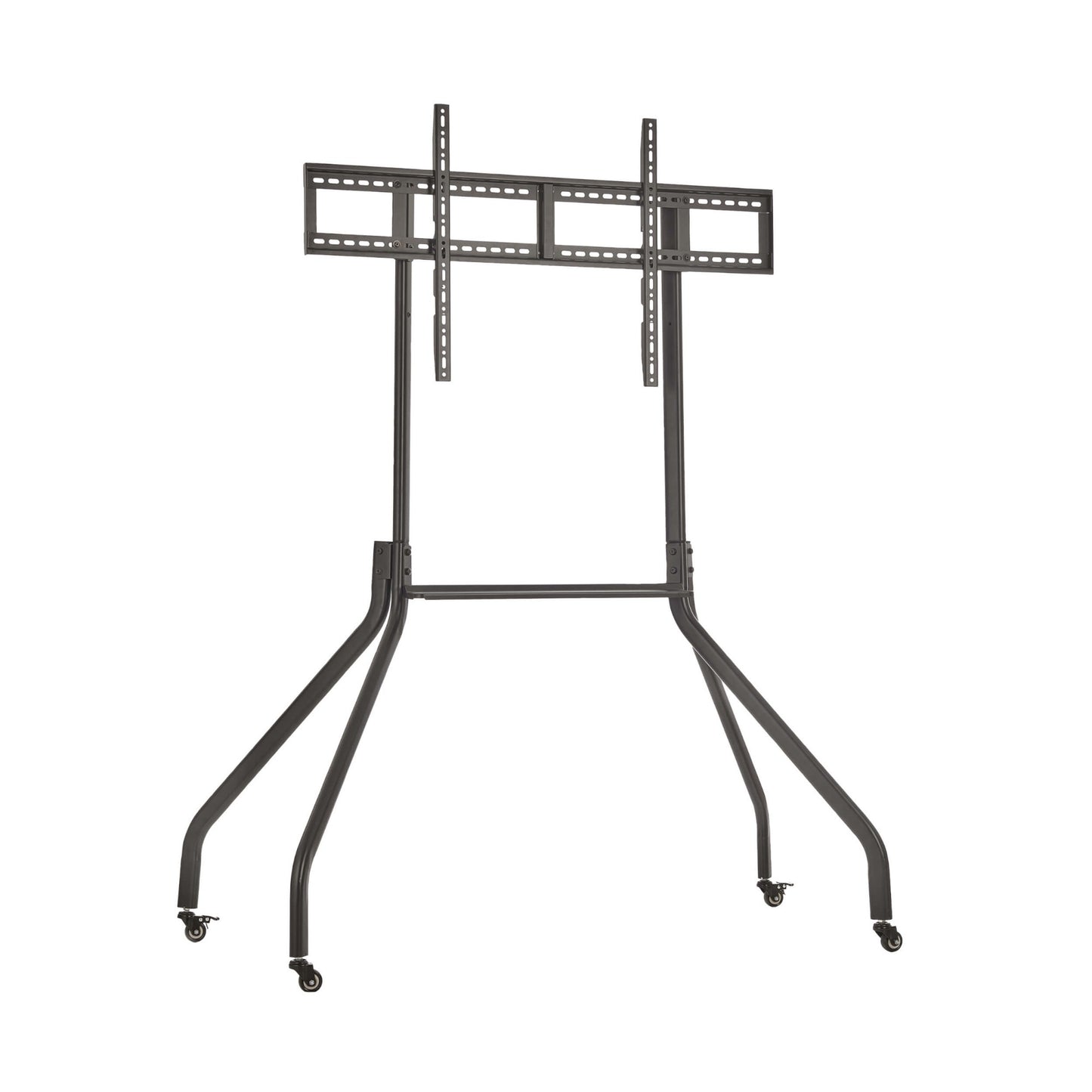 ROLLING TV CART FOR 55-85 DISPLAYS W WIDE LEGS, LOCKING CASTERS