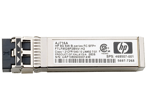 Hewlett Packard Enterprise B-series 10GbE Short Wave SFP+ Transceiver network transceiver module Fiber optic 10000 Mbit/s SFP+ 850 nm