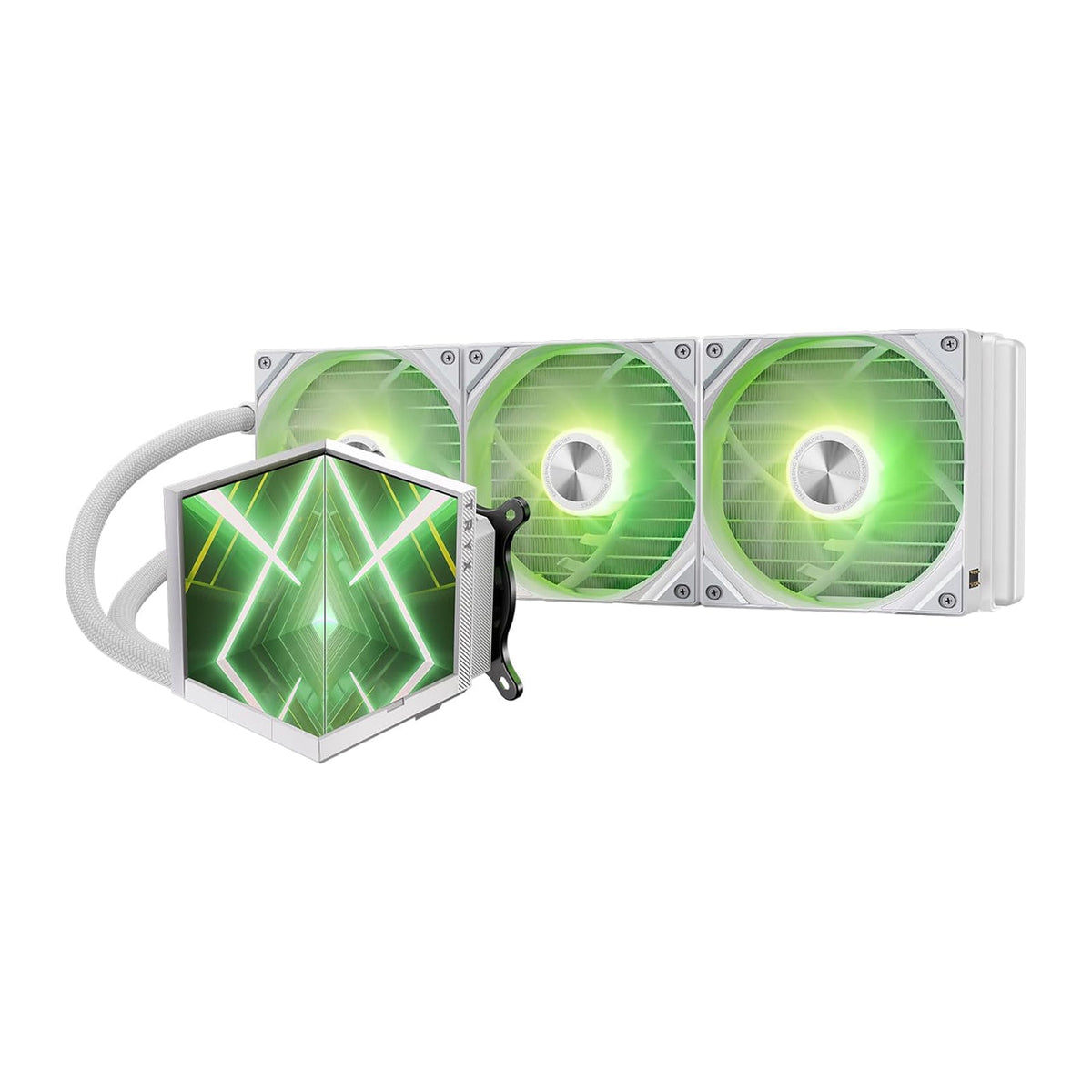 L-S360A-DM3M-G0W - TRYX STAGE 360 ARGB White Dual-Screen AIO Liquid CPU Cooler