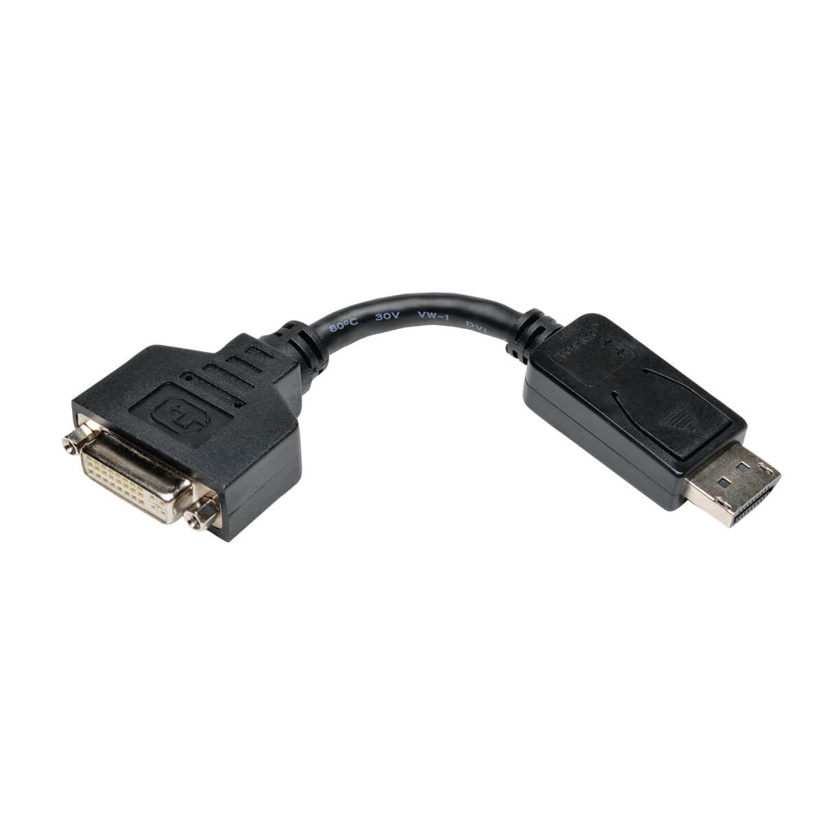 DISPLAYPORT TO DVI CABLE ADAPTER, CONVERTER FOR DP-M TO DVI-I-F, 50 PACK