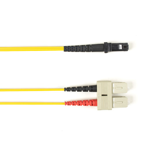 OM1 62.5/125 MULTIMODE FIBER OPTIC PATCH CABLE - OFNP PLENUM, SC TO MTRJ, YELLOW