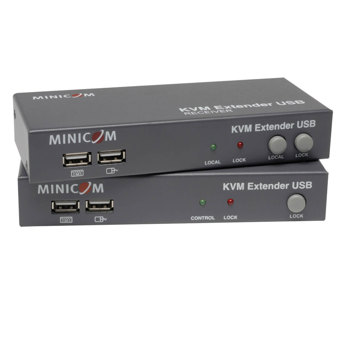 MINICOM KVM EXTENDER USB LOCAL PORT + 2-PORT KVM TAA GSA