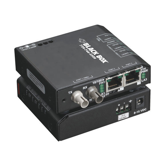 LBH100A-HD-SLC-24V - BLACK BOX MEDIA CONVERTER SWITCH