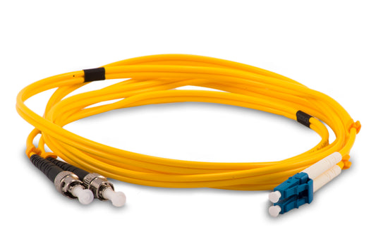 C2G 2m LC/ST Plenum-Rated 9/125 Duplex Single-Mode Fiber Patch Cable - Blue fiber optic cable 78.7" (2 m)