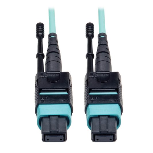 Tripp Lite N844-05M-12-P fiber optic cable 192.1" (4.88 m) MTP OM3 Black, Turquoise