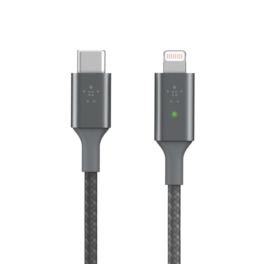 Belkin Smart LED USB-C to Lightning Gray