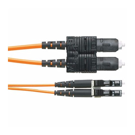 Panduit 3m OS1/OS2 LC - SC fiber optic cable 118.1" (3 m) OS1/OS2 Yellow