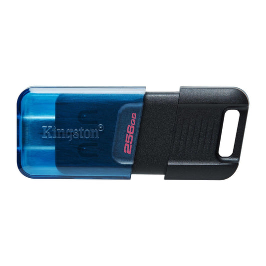 Kingston Technology DataTraveler 80 USB flash drive 256 GB USB Type-C 3.2 Gen 1 (3.1 Gen 1) Black, Blue