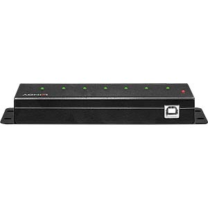 42794 - Lindy 7-Port 480Mbps USB 2.0 Industrial Metal Hub