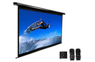 ELECTRIC125H - Elite Screens ELECTRIC/MOTORIZED SCREEN - MAXWHITE - BLACK - DIAGONAL: 125IN ; VIEW SIZE: 61IN