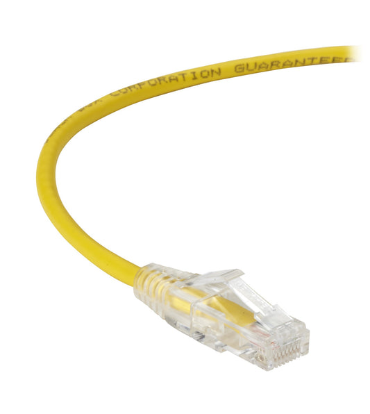 C6PC28-YL-20 - Black Box CAT6 250-MHZ SNAGLESS 28AWG STRANDED ETHERNET PATCH CABLE - UNSHIELDED (UTP), CM