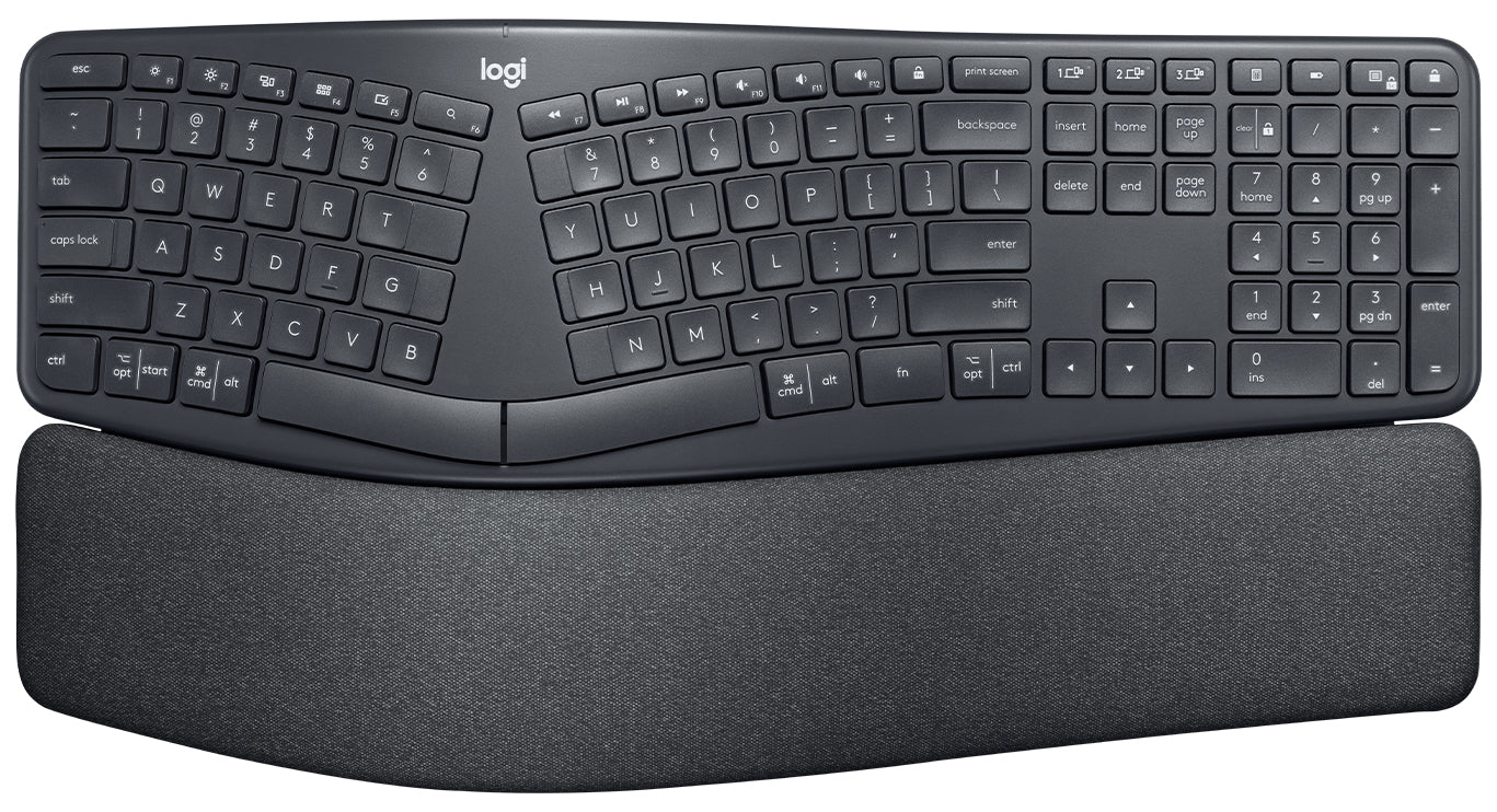 Logitech ERGO K860 keyboard RF Wireless + Bluetooth Graphite