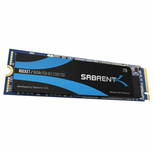 Sabrent SB-ROCKET-1TB internal solid state drive M.2 1000 GB PCI Express 3.0 3D TLC NAND NVMe