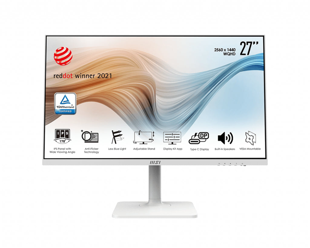 MSI Modern MD271QPW 27" 2560 x 1440 pixels Wide Quad HD LCD White