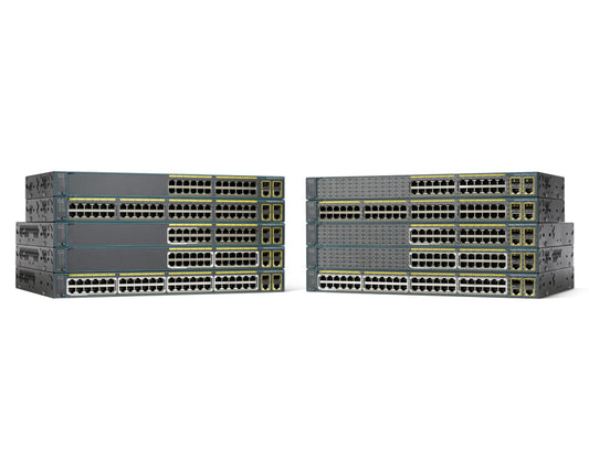 Cisco Catalyst WS-C2960+24LC-S network switch Managed L2 Fast Ethernet (10/100) Power over Ethernet (PoE) Black
