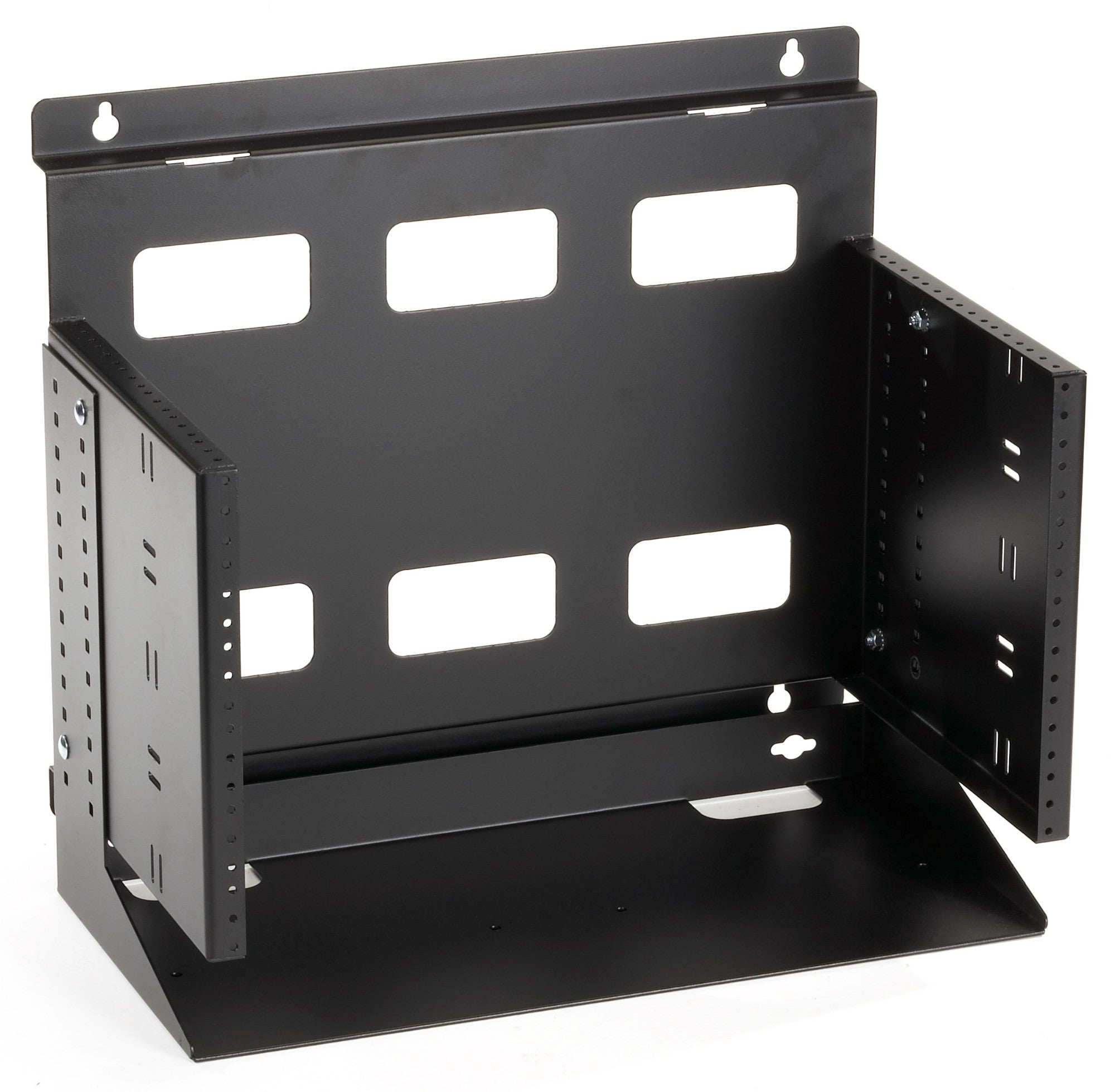 WALLMOUNT RACK - 6U, 12-24 , TAPPED RAILS HOLES, 75LB. CAPACITY, GSA ...
