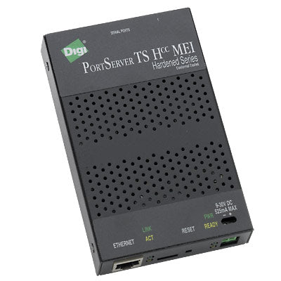 DIGI PORTSERVER TS HCC MEI 4 PORT EXT TEMP/HARDENED RS-232/422/485  RJ-45 SERIAL