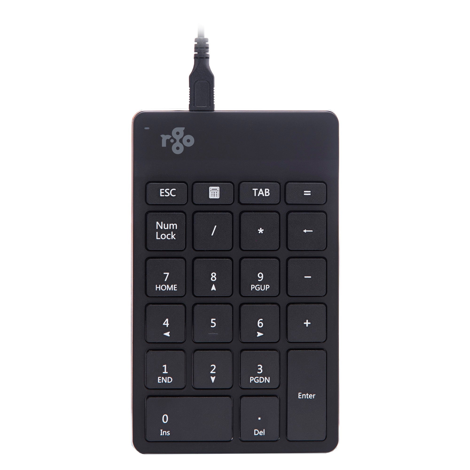 RGOCONMWLBL - R-Go Tools BLACK WIRELESS NUMBER PAD ERGONOMIC PORTABLE WITH BREAK INDICATO