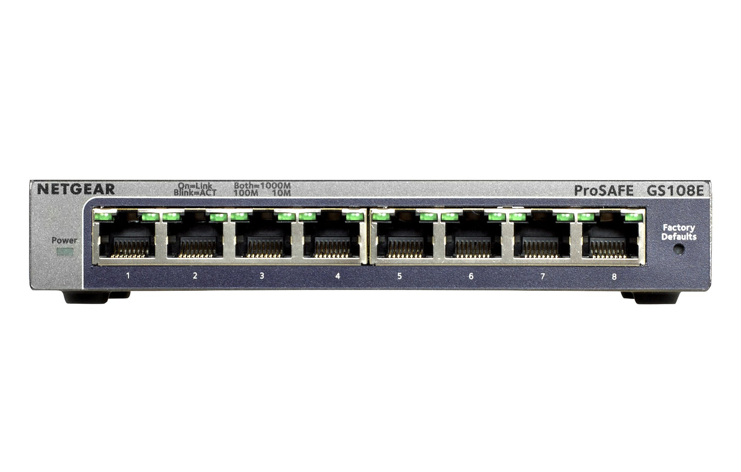 Netgear GS108E Gigabit Ethernet (10/100/1000) Black
