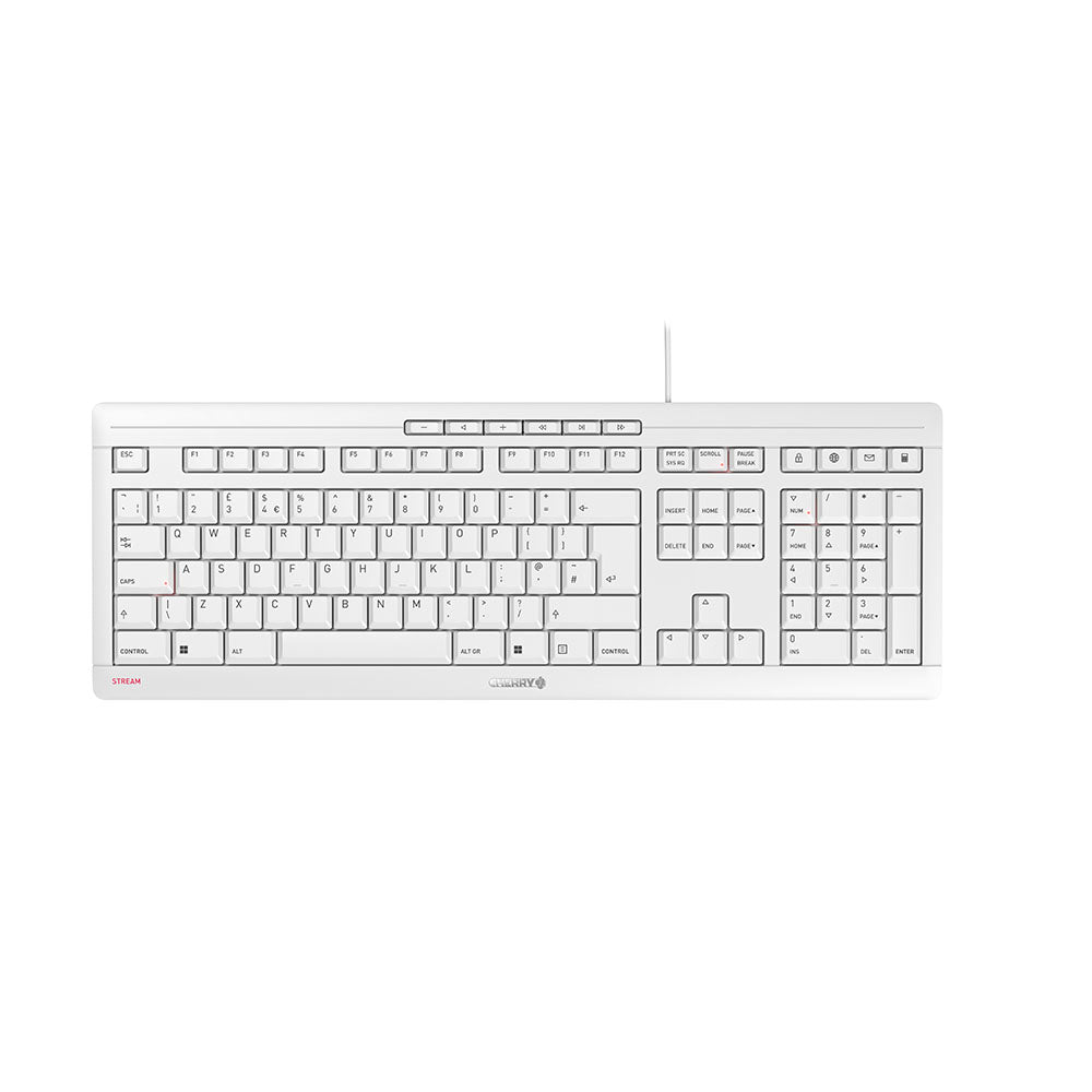 JK-8500GB-0 - CHERRY STREAM KEYBOARD CORDED BLK UK